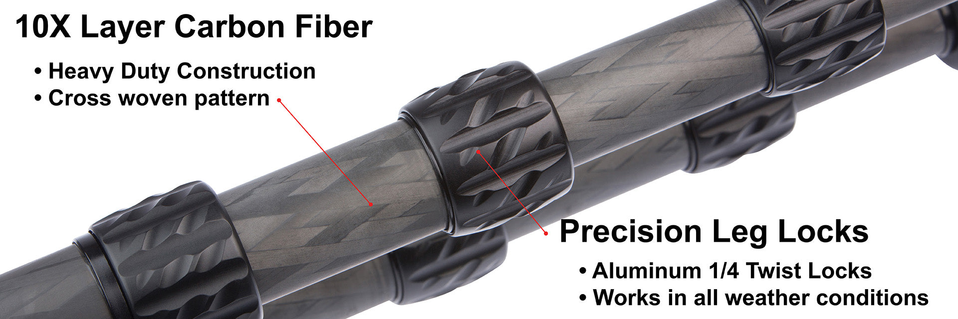 TR42 - 10x layers of carbon fiber with precision leg locks