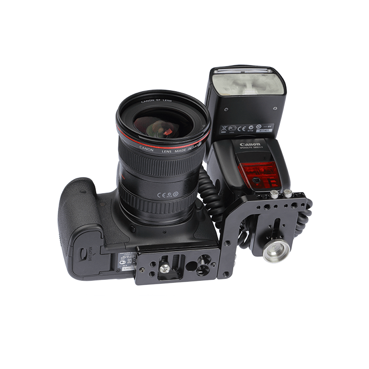 in use on left side of camera