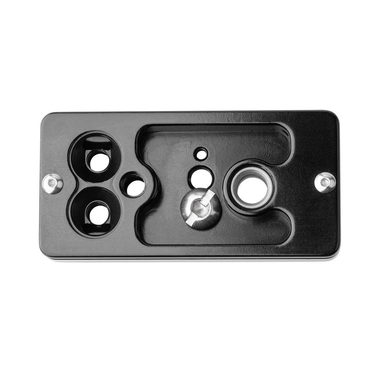 Bottom View, two position mounting Screw, 1st for Camera 2nd for FTZ Adapter