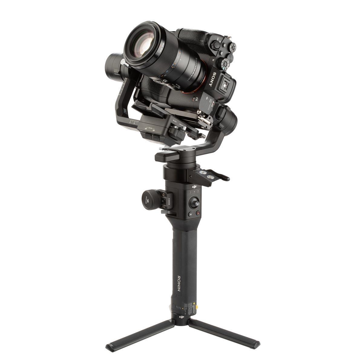 Mounted on DJI Ronin S with Sony A7R Mark IV camera L-Bracket Vertical Orientation