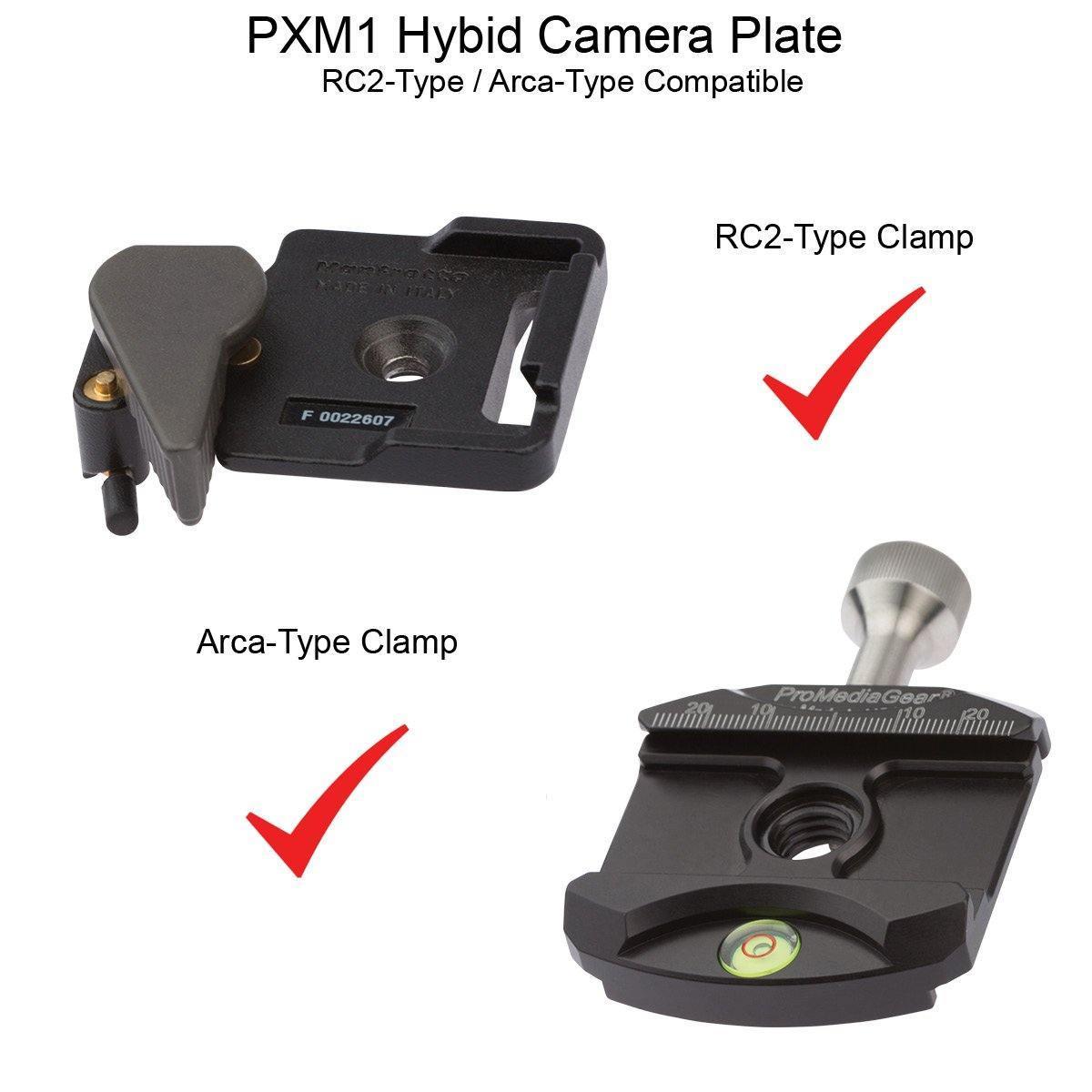 ProMediaGear PXM1 Fits both Arca-Style and RC2 Style