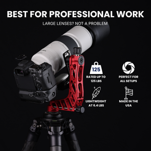 TR424L Carbon Fiber Tripod | 4 Sections 77" Height