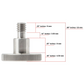 ST 1/4"-20 Captive Thumbscrew for Camera Plate
