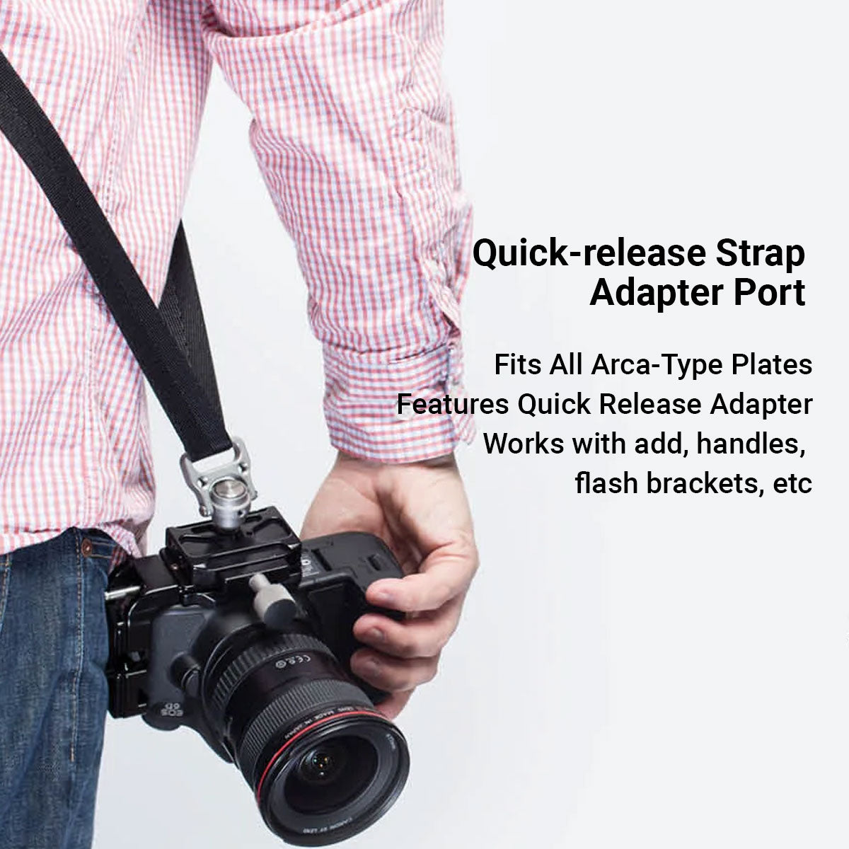 quick-release strap adapter port