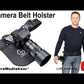 SH1BK Single Camera Belt Holster System for DSLRs and Mirrorless Cameras