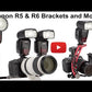 PBCBGE22r56 Canon R5 & R6 Battery Grip Arca-Swiss type Plate For Flash Brackets, L-Brackets, Handles, Straps