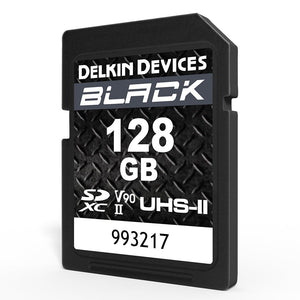 Delkin Devices 128GB BLACK UHS-II SDXC Memory Card