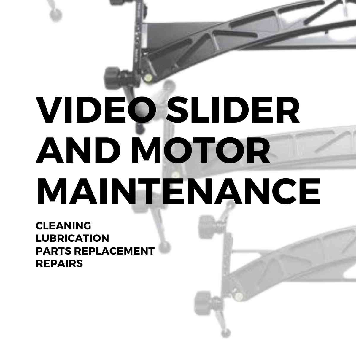 ProMediaGear Video Slider and Motor Maintenance
