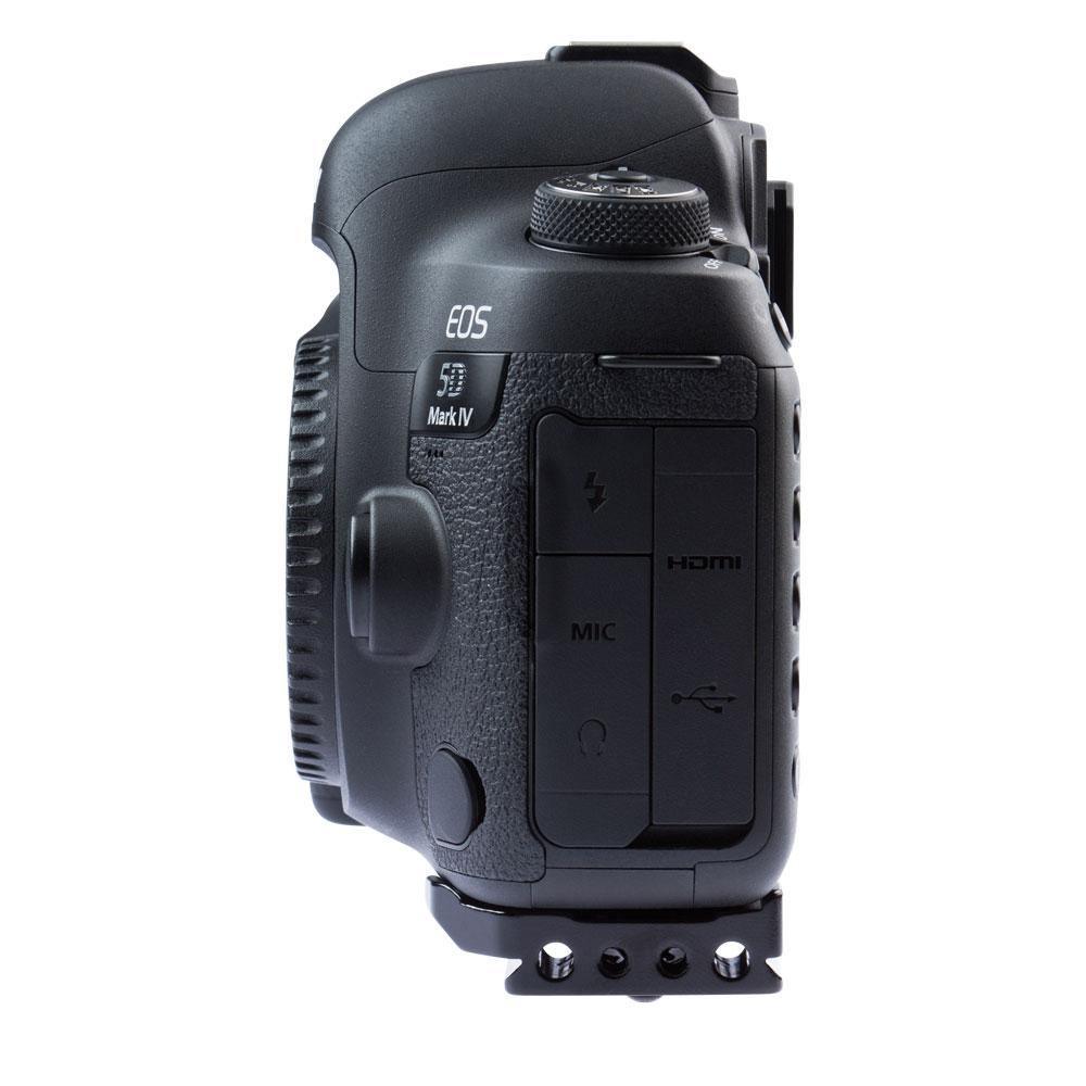 Canon 5D Mark IV with Bracket plate Side view