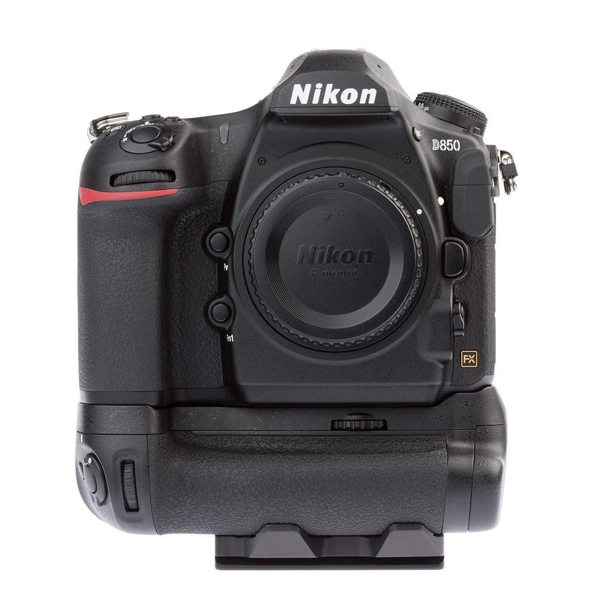With Nikon D850 with MB-D18 Grip