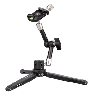 TR01 Mini Ground Tripod with Friction Arm( 7 inch)  and Arca-Style Clamp