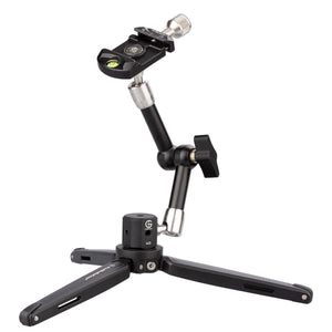 TR02 Mini Ground Tripod with Friction Arm (11 inch) and Arca-Style Clamp